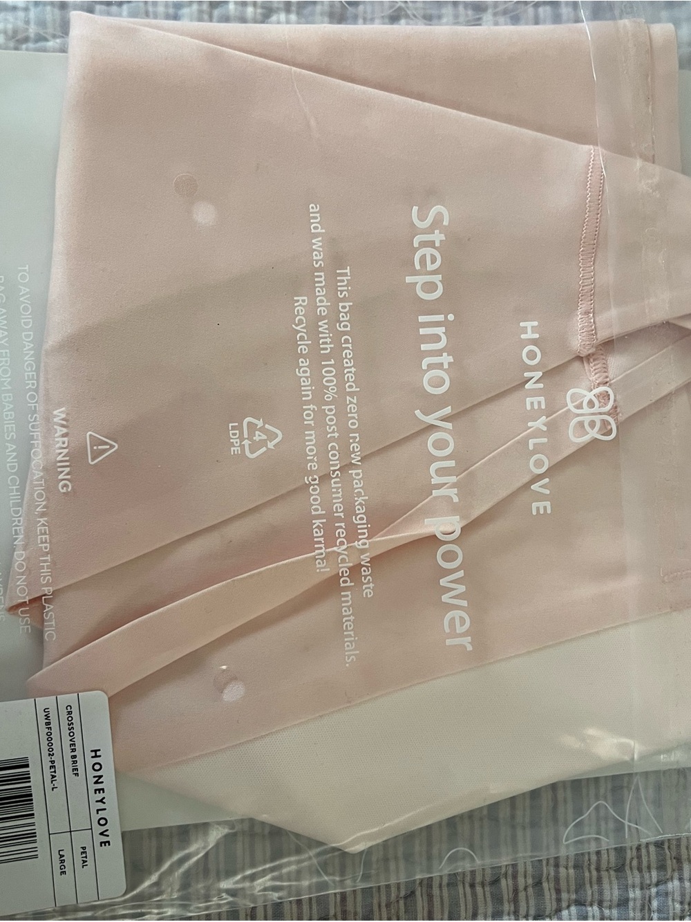 Honeylove Crossover Shaper Briefs - Light Blush